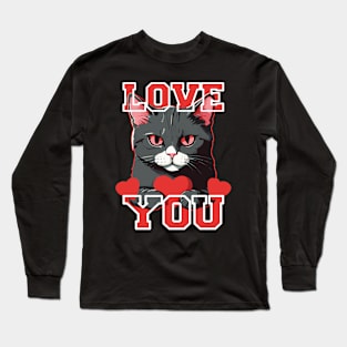 Love You Cat Long Sleeve T-Shirt